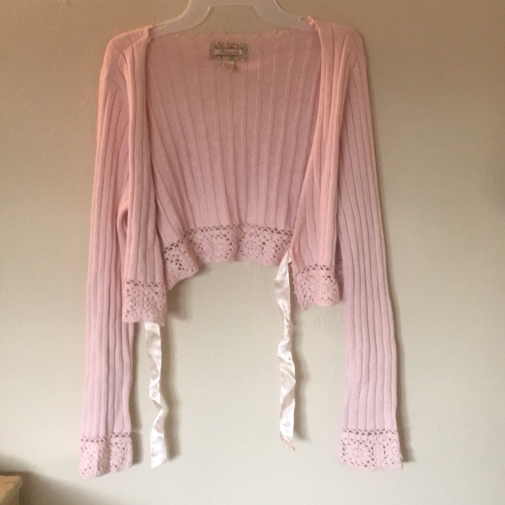 Open short cardigan. Original price unknown.